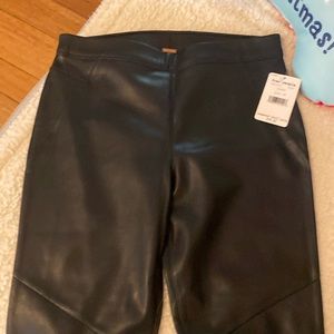 Free People faux leather pants, leggings